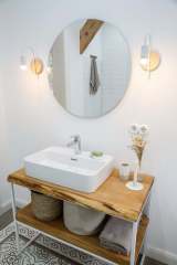 Paulownia Ahşap Banyo Tezgahı