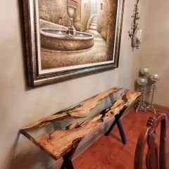 Redbud Epoksi Reçine Yemek Masası