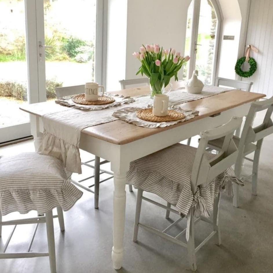 YellowPoplar Kütük Mutfak Masası Torna Ayak