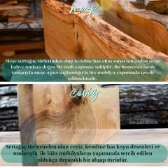 Doğal Ahşap Kütük Duvar Raf Gizli Bağlantılı Meşe Masif Mutfak Rafı Naturel Ahşap Kitaplık