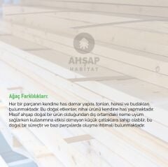 Masif Ahşap Salon Masası Habitat