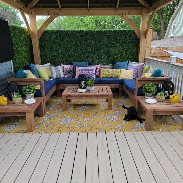 EmpressTree Masif Bahçe Mobilya Oturma Grubu