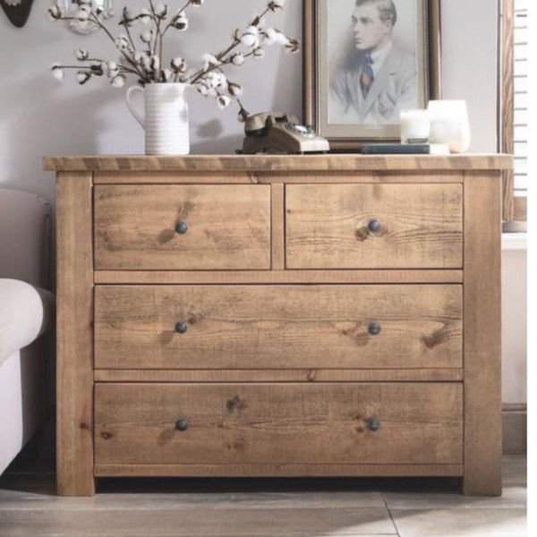 PeachPalm Doğal Ahşap Konsol İskandinav Mobilya