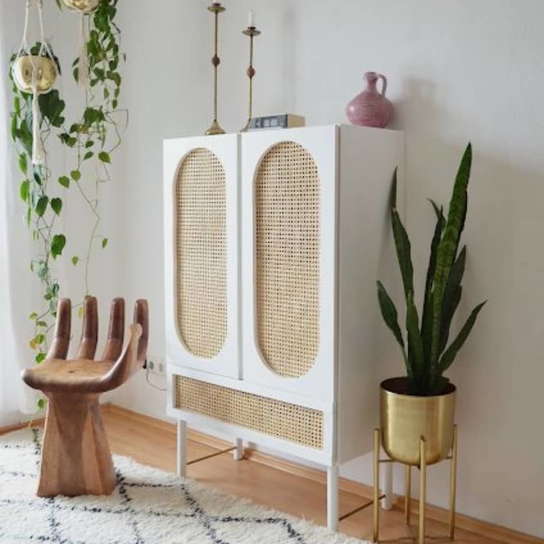 PapayaTree Doğal Ahşap Dolap Hazeranlı