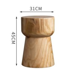 AvocadoTree İskandinav Ahşap Torna Yan Sehpa