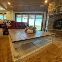 Arbutus Torna Ayak Masif Ahşap Orta Sehpa