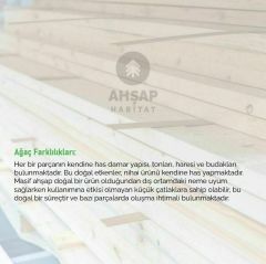Torna Ayak Masif Ahşap Orta Sehpa - Doğal Ahşap Kütük Sehpa