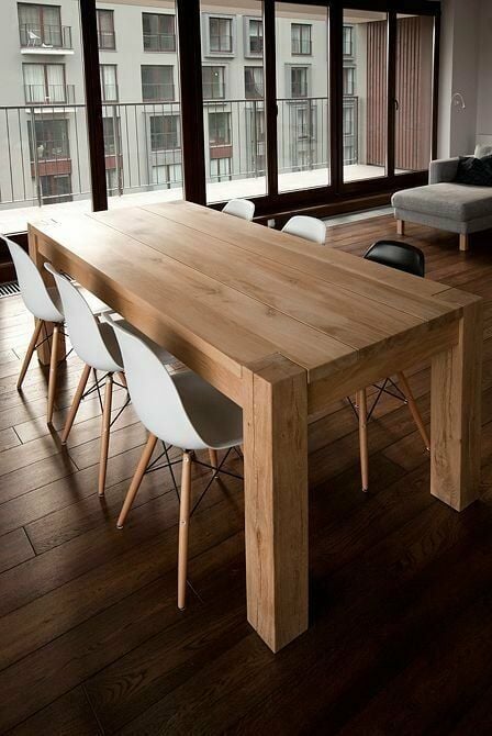 GhostGum Meşe Kütük Masa