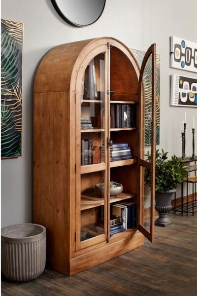 WinterberryTree Ahşap Vitrin Büfe