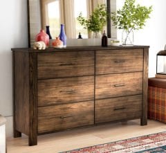 Grevillea Ahşap Çekmeceli TV Ünitesi Rustik Eskitme