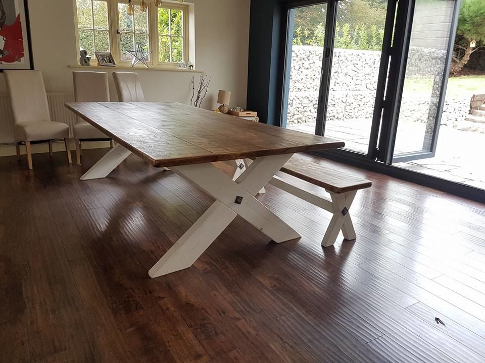 Pine Ahşap Yemek Masası Takımı